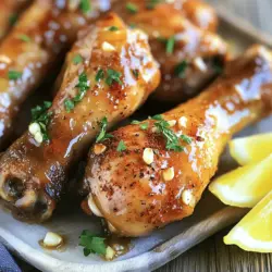 The secret to any great dish is in the ingredients used, and Crispy Honey Garlic Chicken Legs are no exception. Each component plays a pivotal role in building the dish’s rich flavors and satisfying textures.