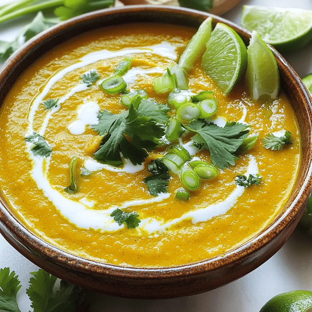 Jamaican pumpkin soup features rich and vibrant flavors. The key ingredients make it special and comforting.