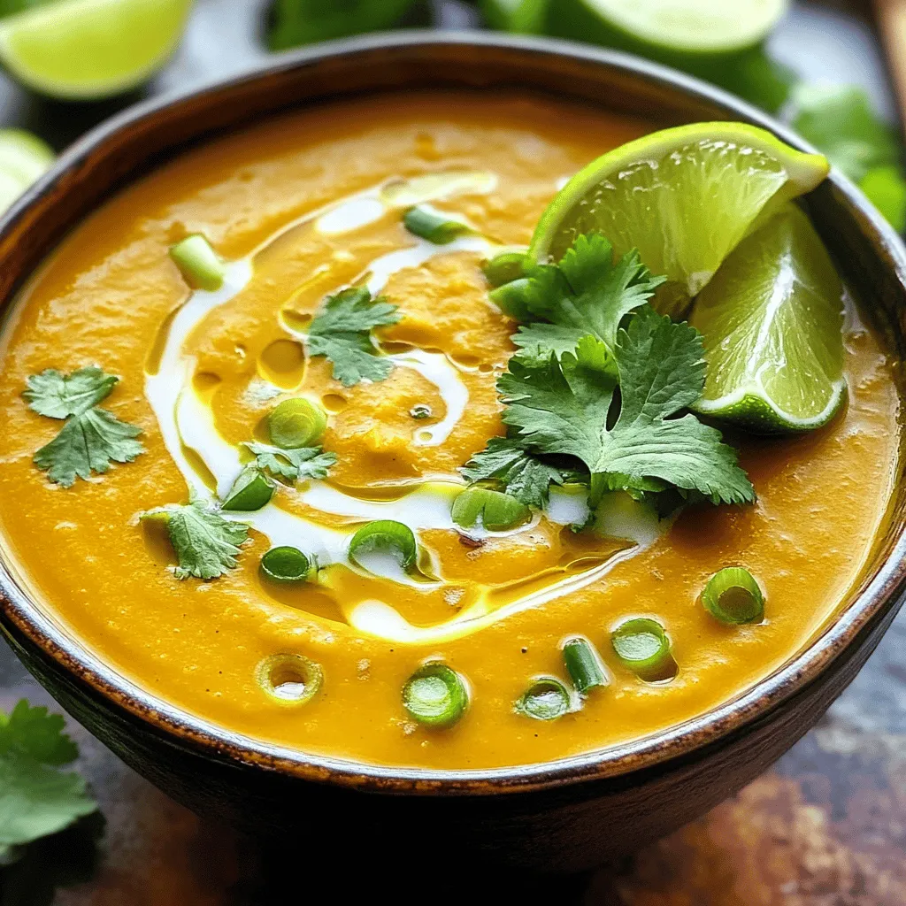 Jamaican pumpkin soup features rich and vibrant flavors. The key ingredients make it special and comforting.