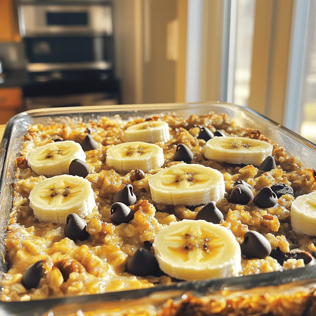 For a tasty banana bread baked oatmeal recipe, you need simple ingredients. Start with 2 ripe bananas. The riper the bananas, the sweeter your dish will be. Next, grab 2 cups of rolled oats. These oats hold together well and bake nicely. You also need 1 cup of milk. You can use dairy or any plant-based milk you like.