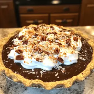German Chocolate Pie is a sweet treat with rich flavors. To start, let's look at the key ingredients in the recipe.