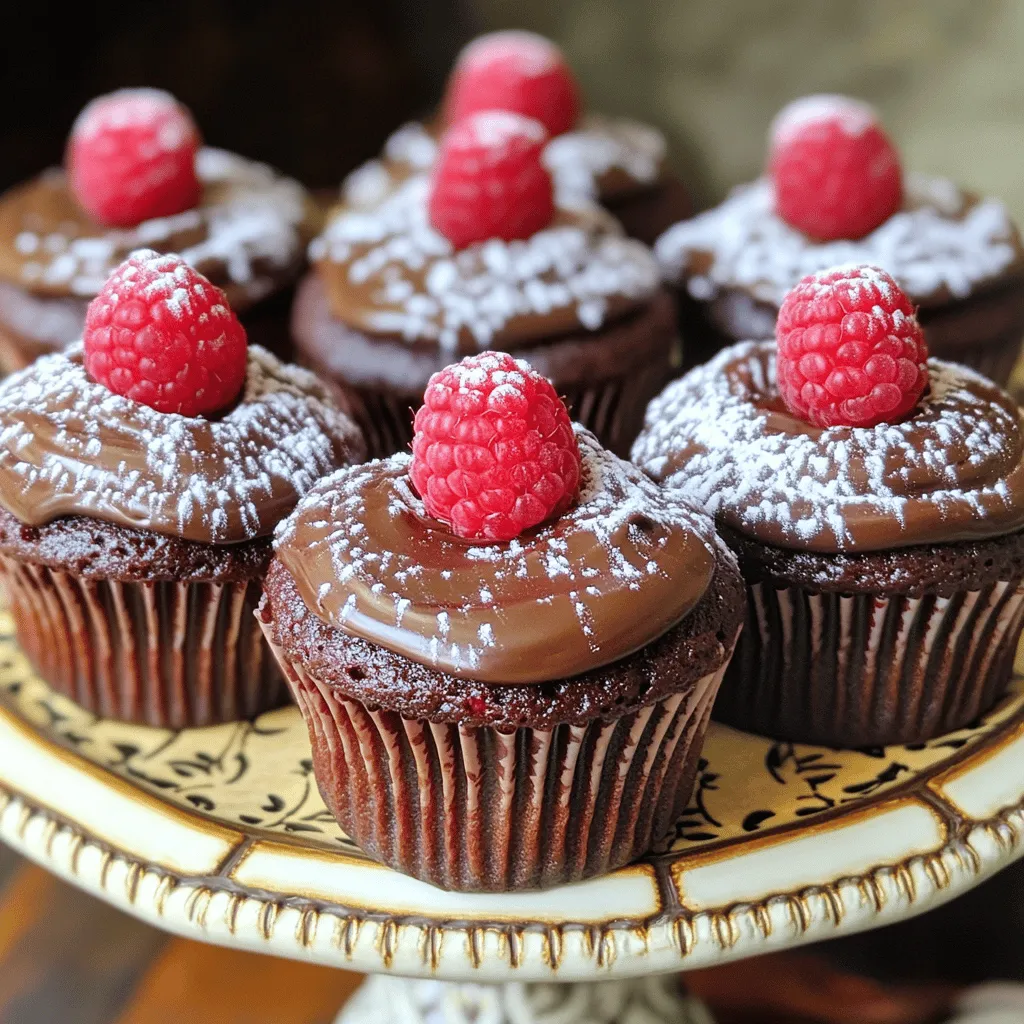 What ingredients do you need to make chocolate raspberry cupcakes? The main ingredients are simple. You'll need flour, sugar, cocoa powder, baking powder, baking soda, salt, butter, eggs, vanilla extract, buttermilk, fresh raspberries, and mini chocolate chips.