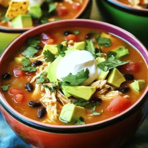 The key ingredients for chicken taco soup create a rich and tasty dish. You need a few basic items to start. First, use 1 pound of boneless, skinless chicken breast. It serves as the main protein. Next, add one can of black beans and corn. They bring fiber and texture.