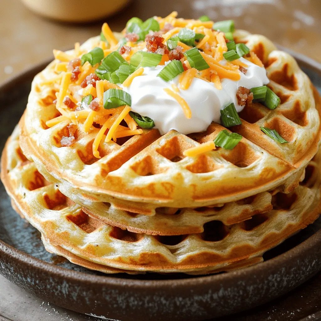 Loaded potato waffles are a fun twist on a classic dish. They blend the best traits of waffles and potatoes. These waffles bring together crispy edges and a soft, flavorful inside. You may wonder, how did loaded potato waffles originate?