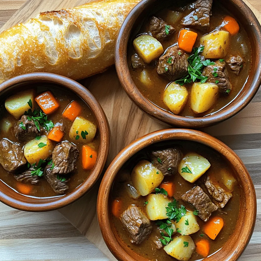 To create a perfect French beef stew, you need simple yet flavorful ingredients. The main star is beef. I recommend using beef chuck. It has the right fat and flavor. It breaks down well during cooking, making it tender.