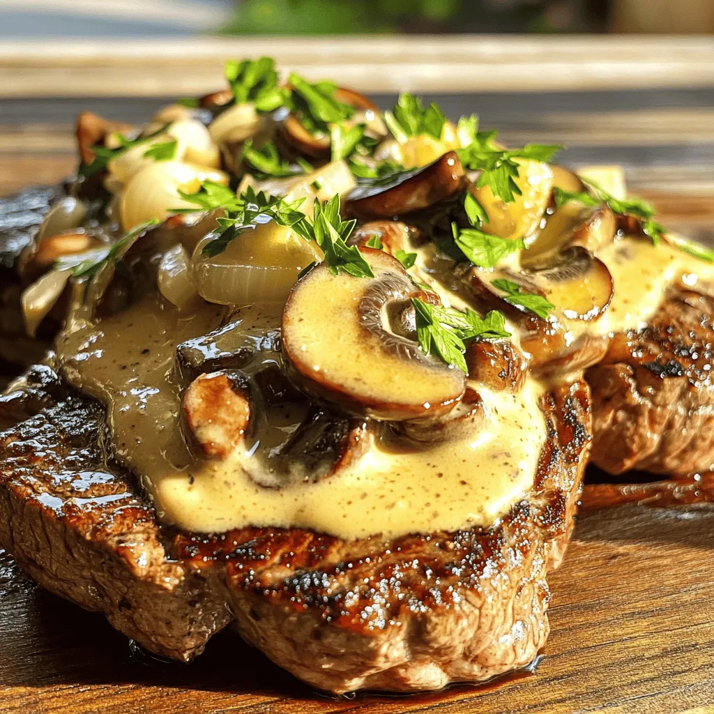 To prepare a creamy mushroom sauce, you only need a few key ingredients. For this easy mushroom sauce recipe, gather 2 cups of fresh mushrooms, 2 tablespoons of olive oil, and 1 tablespoon of unsalted butter. You will also need 3 cloves of minced garlic, 1 small onion, 1 cup of heavy cream, and 1/2 cup of beef broth. Finally, include 1 teaspoon of Dijon mustard, 1 teaspoon of soy sauce, and some salt and pepper to taste.
