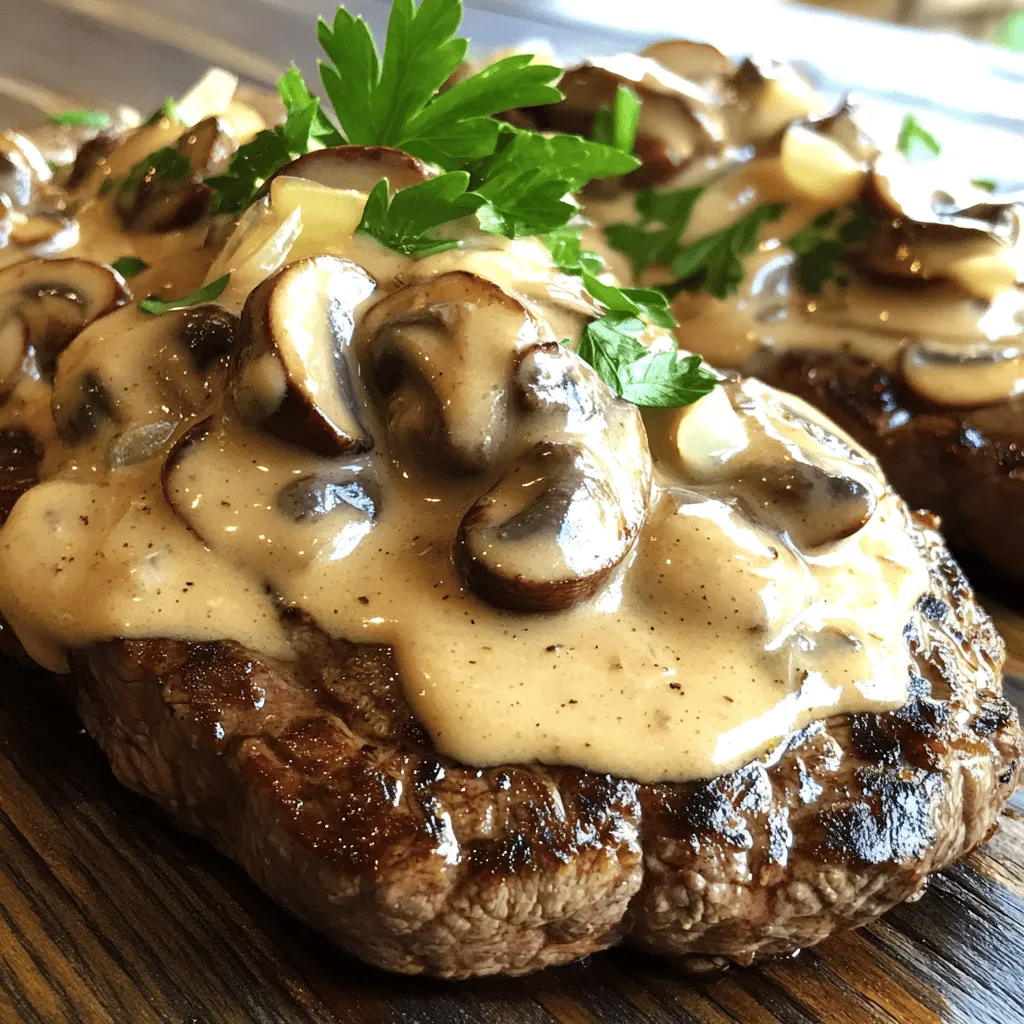 To prepare a creamy mushroom sauce, you only need a few key ingredients. For this easy mushroom sauce recipe, gather 2 cups of fresh mushrooms, 2 tablespoons of olive oil, and 1 tablespoon of unsalted butter. You will also need 3 cloves of minced garlic, 1 small onion, 1 cup of heavy cream, and 1/2 cup of beef broth. Finally, include 1 teaspoon of Dijon mustard, 1 teaspoon of soy sauce, and some salt and pepper to taste.