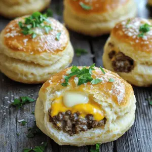 The garlic parmesan cheeseburger bombs recipe is simple and fun. You will need a few key ingredients to make these tasty snacks.