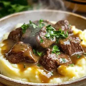 To make beef tips with gravy, you need a few key ingredients. Start with 1 pound of beef sirloin, cut into 1-inch cubes. This cut is tender and cooks well. You will also need 2 tablespoons of olive oil for searing.