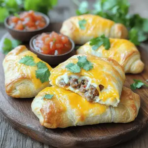 The key ingredients for Rotel Sausage & Cream Cheese Crescents are simple yet flavorful. You need ground breakfast sausage, cream cheese, Rotel tomatoes, garlic powder, onion powder, crescent roll dough, and cheddar cheese. Each component plays a special role in creating a delicious bite.