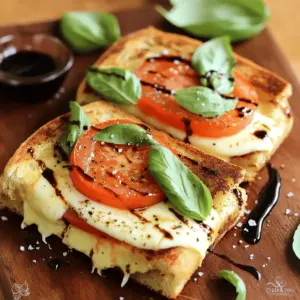 The best ingredients for a Caprese panini make all the difference. First, fresh mozzarella is a must. This cheese is soft, creamy, and rich. It melts nicely, giving your sandwich that gooey texture we love. I always choose the freshest mozzarella I can find. It truly elevates the flavor of the sandwich.