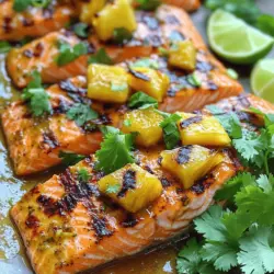 For honey pineapple salmon, you need simple and fresh ingredients. The main star is salmon. You will want about four salmon fillets for this dish. Next, you need fresh pineapple. Diced pineapple adds sweetness and a tropical twist.