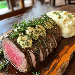 To make a great herb butter beef tenderloin roast, you need fresh and simple ingredients. The main star is a 2 lb beef tenderloin roast. Make sure it is of good quality for the best flavor.