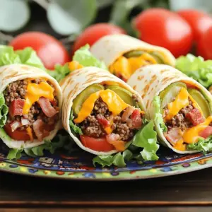 Ultimate bacon cheeseburger tortilla roll-ups are a fun twist on a classic burger. They mix all the great flavors of a cheeseburger into a tasty roll. You use tortillas to hold everything together. Each bite is packed with juicy beef, crispy bacon, and creamy cheese. This recipe is easy and quick. Perfect for lunch or a snack!