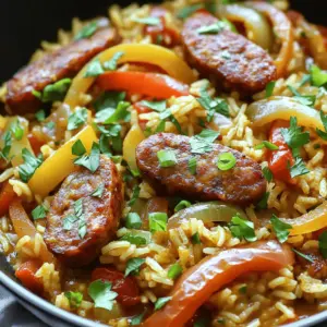 The heart of a Cajun sausage and rice skillet lies in its key ingredients. First, you need Andouille sausage. This spicy sausage gives the dish its bold flavor. You can also opt for smoked sausage for a milder taste.