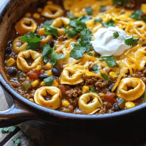 Taco Tortellini is a fun dish that mixes two favorites: tacos and pasta. To make this taco pasta recipe, you need some key ingredients.