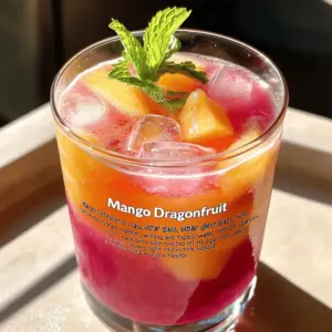 A Mango Dragonfruit Refresher is a bright drink that bursts with flavor. It combines sweet mango and unique dragonfruit. This drink is perfect for hot days when you want something cool and refreshing.