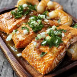 For a great Cajun salmon recipe, you need fresh seafood and bold spices. First, choose two salmon fillets, each about six ounces. You also need eight large shrimp, peeled and deveined. These seafood ingredients are key to making this dish shine.