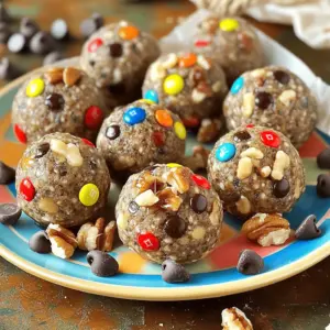 Monster Cookie Protein Balls are tasty, high-protein snacks. They blend classic cookie flavors with healthy ingredients. You get the sweetness of chocolate and a crunch from nuts, all in a bite-sized ball. These snacks are fun and easy to make.