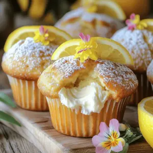 Lemon cream cheese muffins are a joy to make and eat. They burst with bright, zesty flavor. These muffins fit any occasion, from brunch to tea time. Their creamy center adds a lovely surprise.