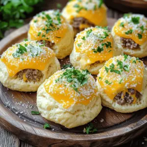 Irresistible Garlic Parmesan Cheeseburger Bombs are delicious bites packed with flavor. They blend ground beef, garlic, and cheese into a soft biscuit shell. Each bomb offers a cheesy, savory experience that everyone loves. You can serve them as snacks or appetizers at any gathering.
