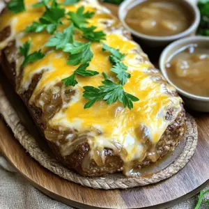 To make a great Crockpot French Onion Meatloaf, you need simple but tasty meatloaf ingredients. The base includes 1 pound of ground beef. This gives the meatloaf its rich flavor. You also need 1 cup of breadcrumbs. They help bind the meatloaf together.
