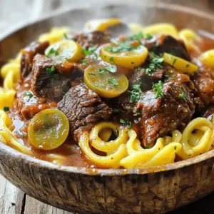 The Savory Mississippi Beef Noodles Recipe is a comfort food classic. It brings warmth and taste to your table. The main star is beef chuck roast. This cut is perfect for slow cooking. It becomes tender and flavorful. The recipe also needs ranch dressing mix and Italian seasoning mix. These add depth and zing to the dish.