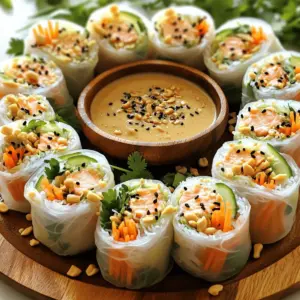 Vietnamese salmon spring rolls are fresh, light, and packed with flavor. They use rice paper wrappers filled with salmon, herbs, and vegetables. This dish offers a fun way to enjoy healthy ingredients rolled into one tasty package.