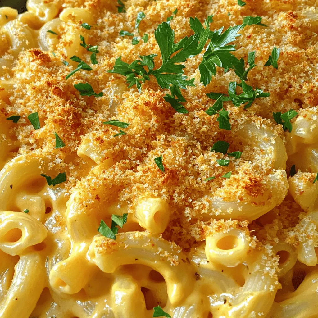 To make the best easy baked macaroni and cheese, you need simple yet key ingredients. The star of this dish is elbow macaroni, a classic choice that holds the creamy cheese sauce well. You will need eight ounces of elbow macaroni to serve about six to eight people.