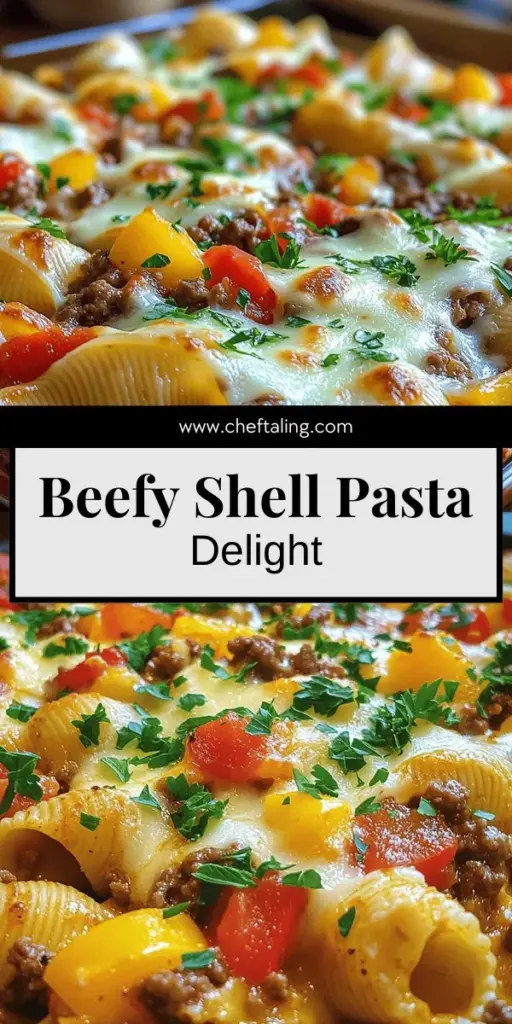 Satisfy your dinner cravings with this easy Savory Beef & Shell Pasta recipe! Perfect for busy weeknights, this comforting dish combines ground beef, creamy shell pasta, and delicious veggies for a meal the whole family will love. Discover simple cooking steps, customizable ingredients, and expert baking tips that will help you create a flavorful dining experience. Click to explore the full recipe and make this tasty dinner idea tonight!