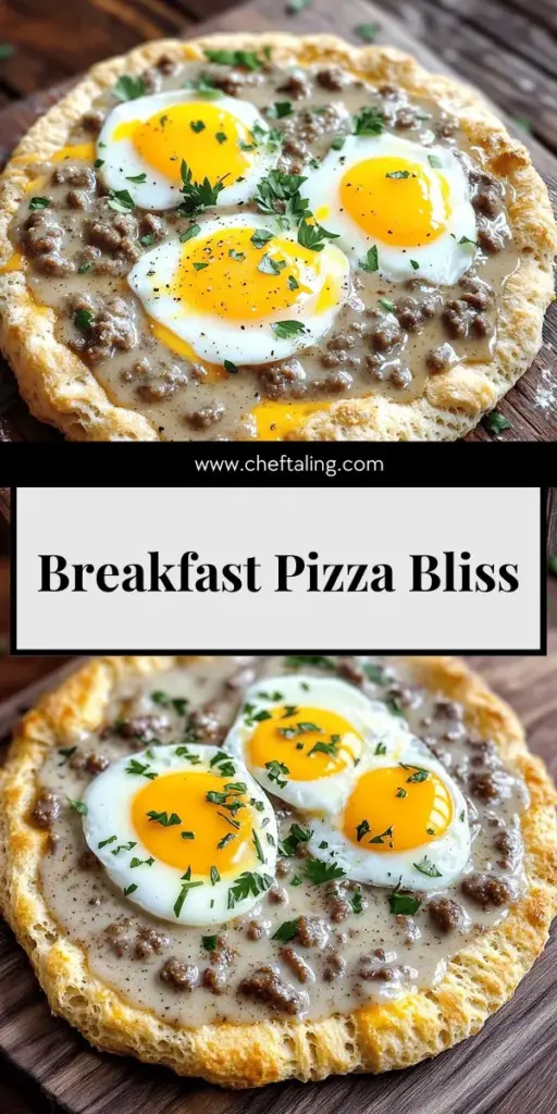 Discover a delicious twist on breakfast with Biscuits and Sausage Gravy Breakfast Pizza! This inventive recipe features fluffy biscuit crust topped with savory sausage gravy, melted cheddar, and sunny-side-up eggs, perfect for any brunch gathering or family breakfast. With simple ingredients and easy steps, you can impress everyone at your table. Click through to explore this flavorful recipe and elevate your breakfast experience!