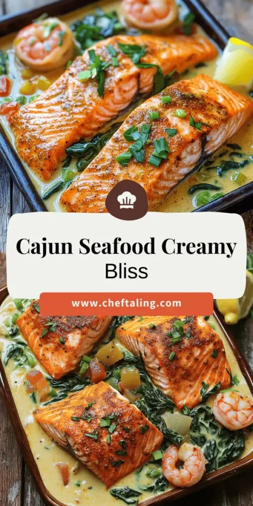 Spice up your dinner with this Cajun Creamy Delight: Salmon and Shrimp dish! This one-pan meal brings together succulent salmon, juicy shrimp, and a richly flavored creamy sauce with bold Cajun spices. In this post, discover essential ingredients, cooking tips, and easy variations to make this dish your own. Dive into a world of deliciousness and impress your family and friends—click through to explore the full recipe and elevate your mealtime!