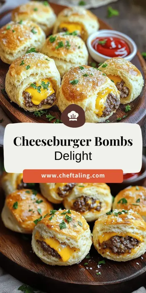 Looking for a crowd-pleasing appetizer? Try Garlic Parmesan Cheeseburger Bombs, a mouthwatering treat that combines juicy cheeseburgers with savory garlic butter. This simple recipe is perfect for any gathering and allows for endless variations to suit your taste. Click through to discover detailed instructions and tips for creating these flavorful bombs that will wow your friends and family at your next party!