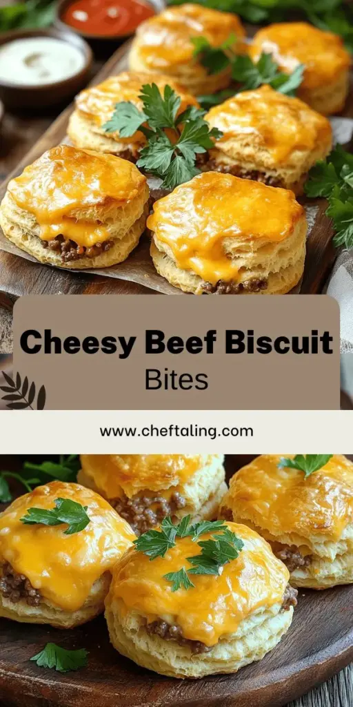 Impress your guests with Cheesy Beef Biscuit Bombs, the ultimate crowd-pleasing appetizer! These delightful bites combine melted cheese and savory beef, wrapped in a fluffy biscuit dough for a snack that's both tasty and easy to make. Discover simple steps, ingredient tips, and creative variations to customize your bombs. Perfect for parties, game days, or casual get-togethers. Don't miss out on this delicious recipe—click through to get started!