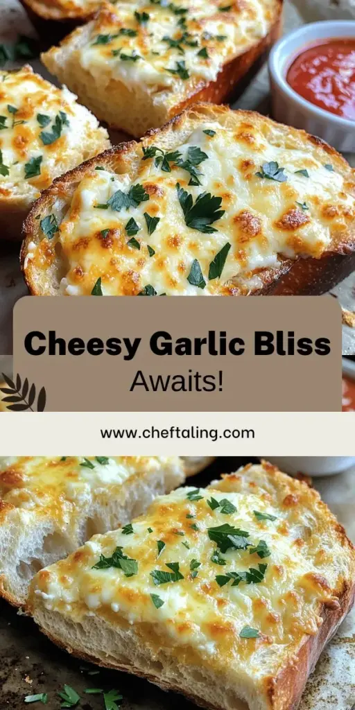 Indulge in cheesy goodness with this simple and irresistible cheesy garlic bread recipe! Perfect for impressing guests or enjoying a cozy snack, you only need a few key ingredients like ciabatta, garlic, and a delicious blend of mozzarella and Parmesan. Follow easy step-by-step instructions to create a warm, cheesy delight. Don't miss out—click to discover the full recipe and start cooking your new favorite treat today!