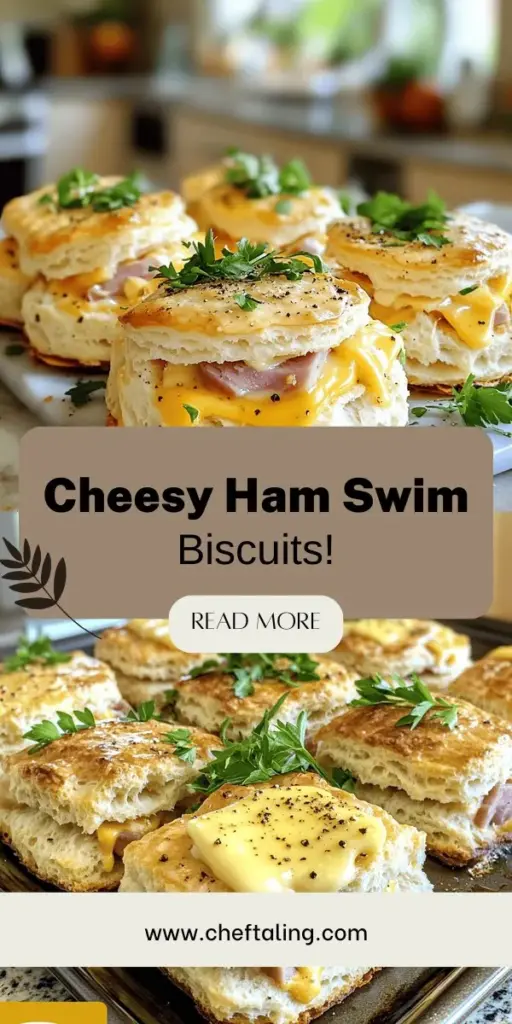 Indulge in the irresistible comfort of Ham and Cheese Butter Swim Biscuits! This tasty recipe will guide you through making soft, buttery biscuits loaded with savory ham and rich cheddar. Perfect for brunch, snacks, or appetizers, these easy-to-make biscuits are a family favorite. Ready in under 30 minutes, they will quickly become a staple in your kitchen! Click through to discover the full recipe and unleash your inner baker.
