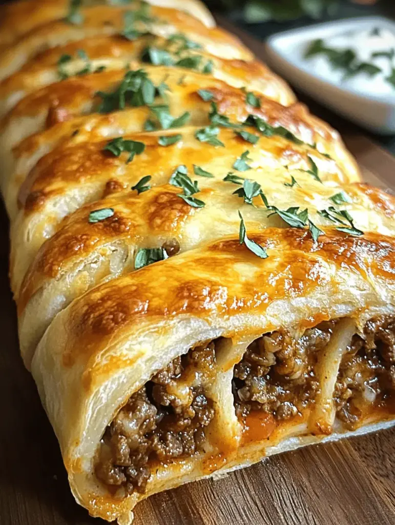 Indulge in this cheesy beef stromboli recipe that’s perfect for a cozy night in! Packed with savory ground beef, melted cheese, and your favorite seasonings, this easy-to-make dish will become a family favorite. Whether you’re hosting a game night or looking for a comfort food classic, this stromboli delivers on flavor and satisfaction. Grab your ingredients and treat yourself to this delightful comfort dish today!