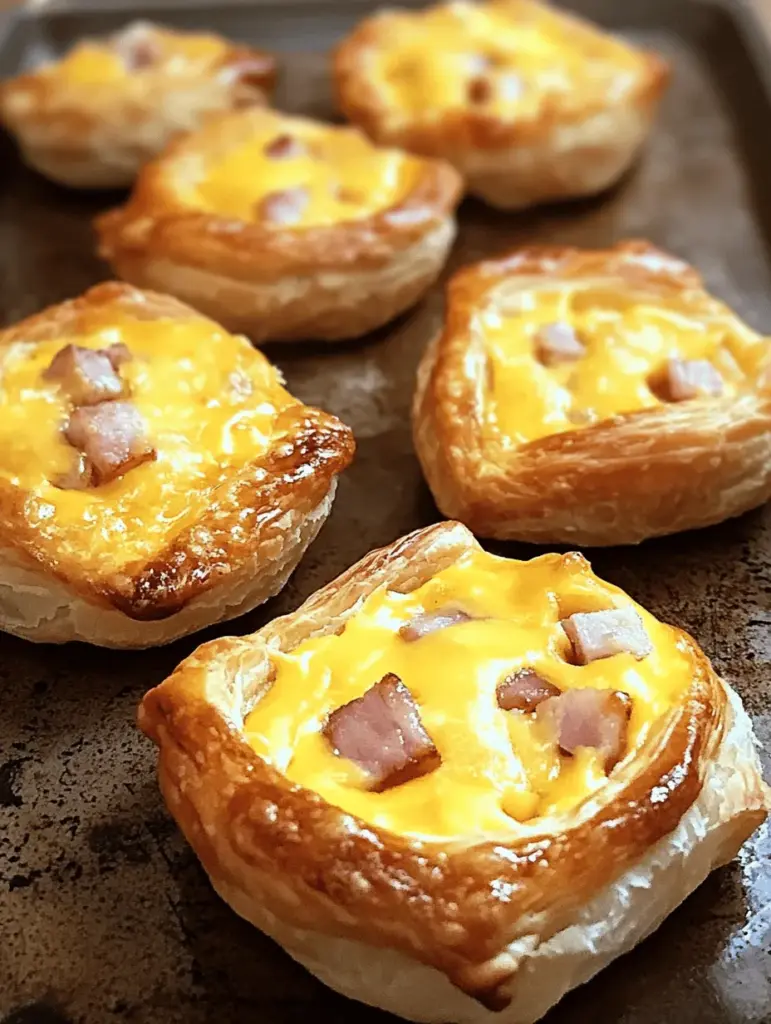 Indulge in the deliciousness of Cheesy Ham Delight Puffs, the perfect savory treat for any event! These flaky pastries are filled with a mouthwatering combination of savory ham and creamy cheese, making them an irresistible snack for parties, picnics, or family gatherings. Easy to make and guaranteed to impress your guests, these puffs are a must-try for cheese and ham lovers alike. Discover the simple recipe now and elevate your snacking experience!
