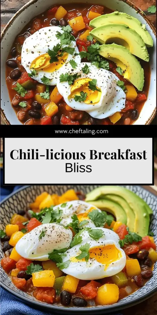 Start your morning with a delicious and hearty Breakfast Chili and Eggs! This nutrient-packed dish blends spicy chili with fluffy eggs for a filling meal. Discover easy recipes and tips that transform your breakfast routine. From frying eggs to making chili omelettes, this guide provides you with creative ideas to enjoy your breakfast chili. Click through to explore the full recipe and elevate your breakfast game today!