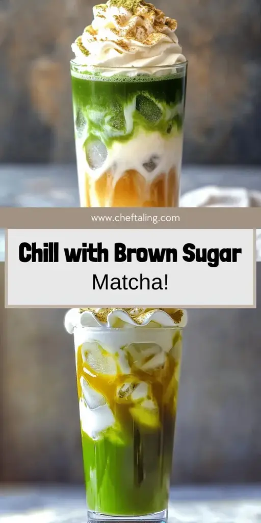Elevate your coffee experience with this Iced Brown Sugar Matcha Latte recipe! This refreshing drink blends the rich flavor of matcha with sweet brown sugar and your choice of milk. Follow our simple steps to create café-quality perfection right at home. Discover tips for selecting high-quality matcha, the best milk variety, and creative ways to customize your drink. Click through to explore the recipe and indulge in a delightful treat today!
