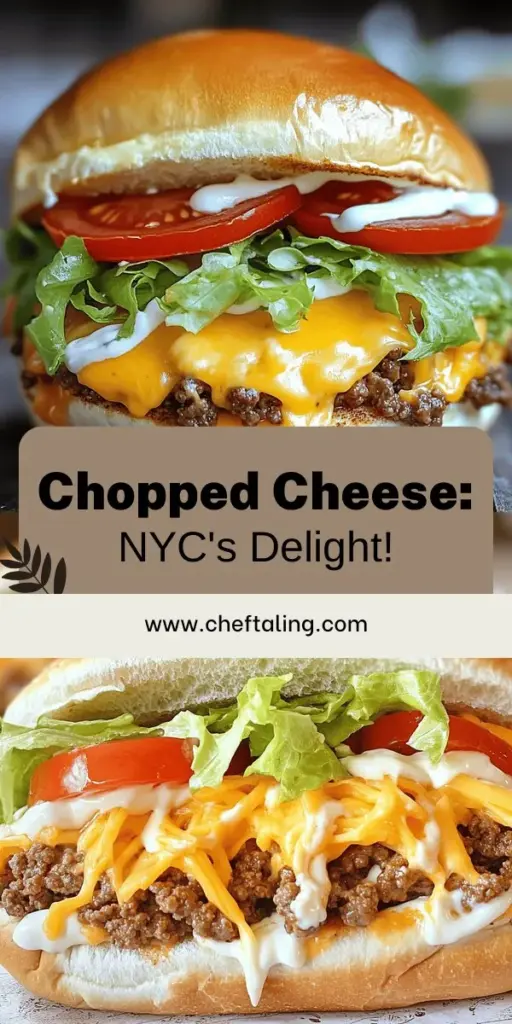 Discover the delicious world of the Chopped Cheese Sandwich, a beloved NYC street food! This savory delight combines ground beef, gooey cheese, and fresh toppings all packed into a hoagie roll. Learn about its rich history, essential ingredients, and how to recreate this mouthwatering sandwich at home. Ready to indulge in a Chopped Cheese experience? Click through for the full recipe and enjoy a taste of New York's culinary culture!