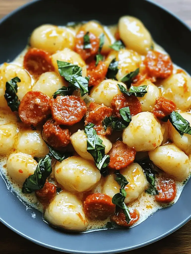 Discover the rich flavors of our creamy chorizo gnocchi recipe! This delightful dish combines tender gnocchi with spicy chorizo in a luscious, creamy sauce, making it perfect for a cozy dinner or a special occasion. Quick and easy to prepare, this recipe is sure to impress your family and friends. Dive into this comforting meal that’s packed with savory goodness! Pin now and try this delicious twist on a classic!