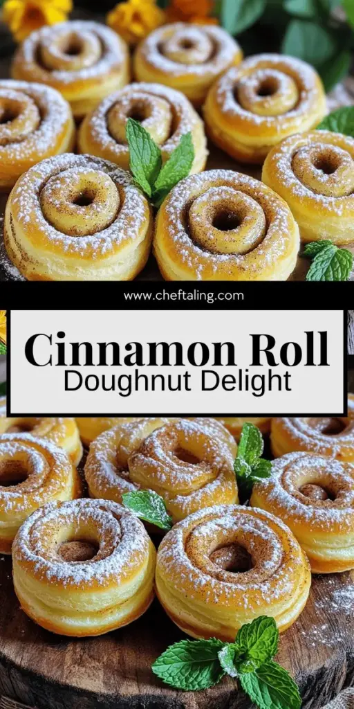 Indulge in the ultimate breakfast treat with this Buttery Cinnamon Roll Doughnuts recipe! Combining the delightful flavors of cinnamon rolls and doughnuts, these easy-to-make sweets will impress everyone in the kitchen. Follow a step-by-step guide for perfect results, whether you fry or bake. From creative toppings to delicious variations, you'll find endless ways to customize your doughnuts. Click to explore the full recipe and start your tasty adventure today!