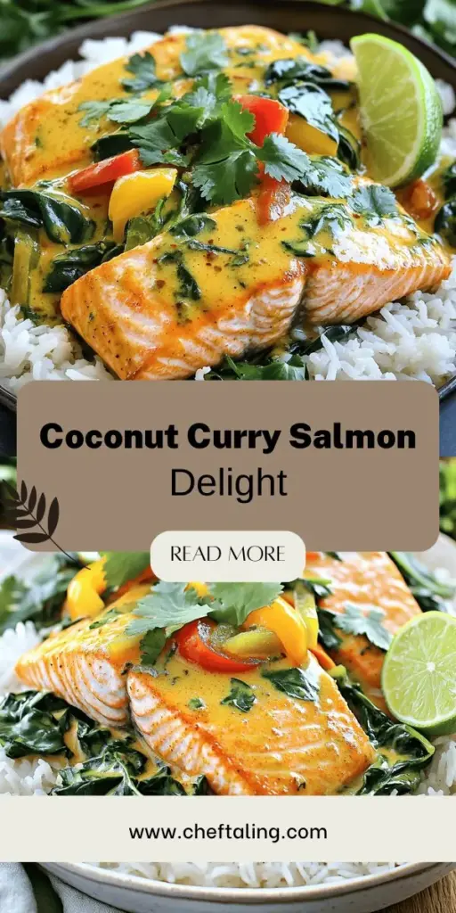 Elevate your dinner game with this Coconut Curry Salmon with Garlic Butter, a delightful meal ready in just 25 minutes! This recipe brings together rich flavors from coconut milk and red curry paste, paired perfectly with a savory garlic butter sauce. Discover simple ingredients, easy cooking steps, and delicious sides to create a memorable dish. Click through for the full recipe and enjoy this tasty adventure that will impress your taste buds!