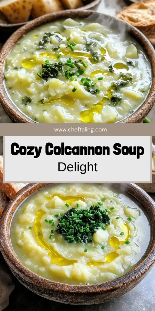 Dive into the comforting world of Colcannon Soup, a deliciously hearty dish that's perfect for any occasion! Discover the essential ingredients, including the best potatoes and vibrant greens, to create your own cozy bowl of this classic Irish comfort food. Whether you're making it from scratch or trying out fun variations, this soup is sure to warm your heart. Ready to stir up some warmth in your kitchen? Click through to explore the full recipe and culinary tips!