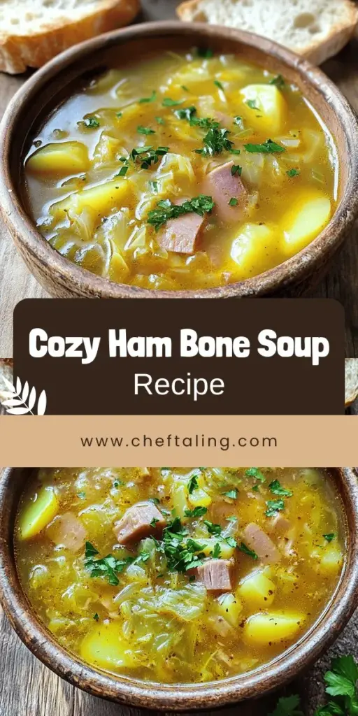 Warm up your home with a bowl of Hearty Ham Bone Soup with Potatoes and Cabbage Delight! This delicious and filling recipe is easy to make, featuring simple ingredients like ham bone, chicken broth, potatoes, and cabbage. Perfect for chilly days, this soup is comforting and nutritious. Explore creative variations and serving tips that make it a family favorite. Click through now to discover the full recipe and bring this cozy dish to your table!