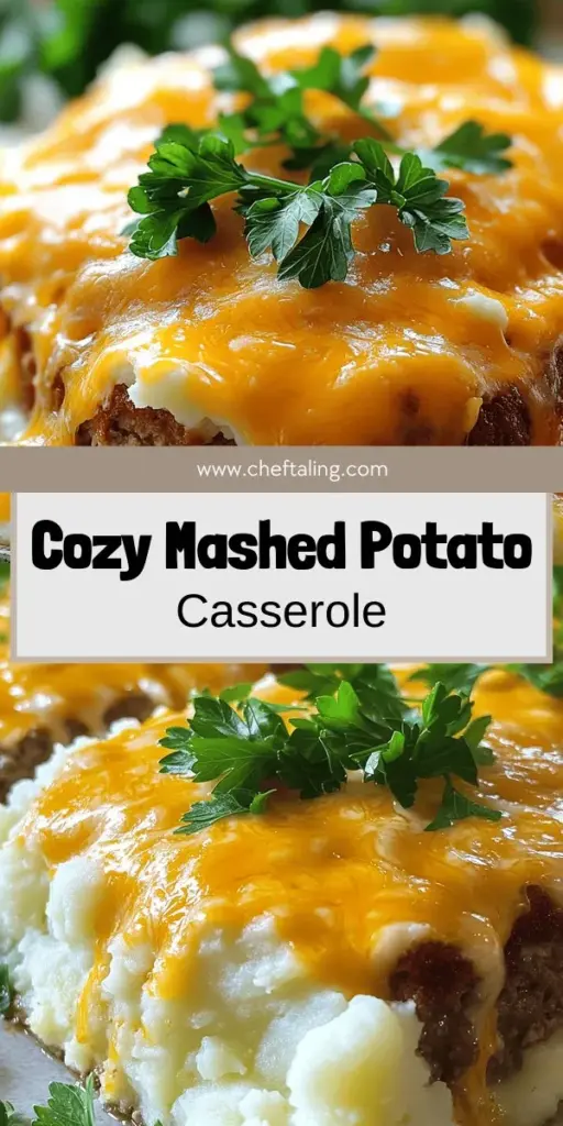 Indulge in the ultimate comfort food with my Mashed Potato Meatloaf Casserole! This delicious dish layers a savory meatloaf topped with creamy, cheesy mashed potatoes, making it a family favorite that’s easy to prepare. Discover how to create this hearty meal and elevate your dinner table with simple ingredients and comforting flavors. Click through for the full recipe and bring warmth to your kitchen today!