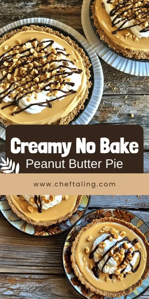 Indulge your sweet tooth with this easy No Bake Peanut Butter Pie that's a guaranteed crowd-pleaser! Made with creamy peanut butter and just a few simple ingredients, this delicious dessert will impress your family and friends. Follow the easy step-by-step recipe and discover fun variations to customize it. Perfect for summer gatherings or potlucks, this pie is sure to become your new favorite treat. Click to explore the full recipe and delight in the creamy goodness!