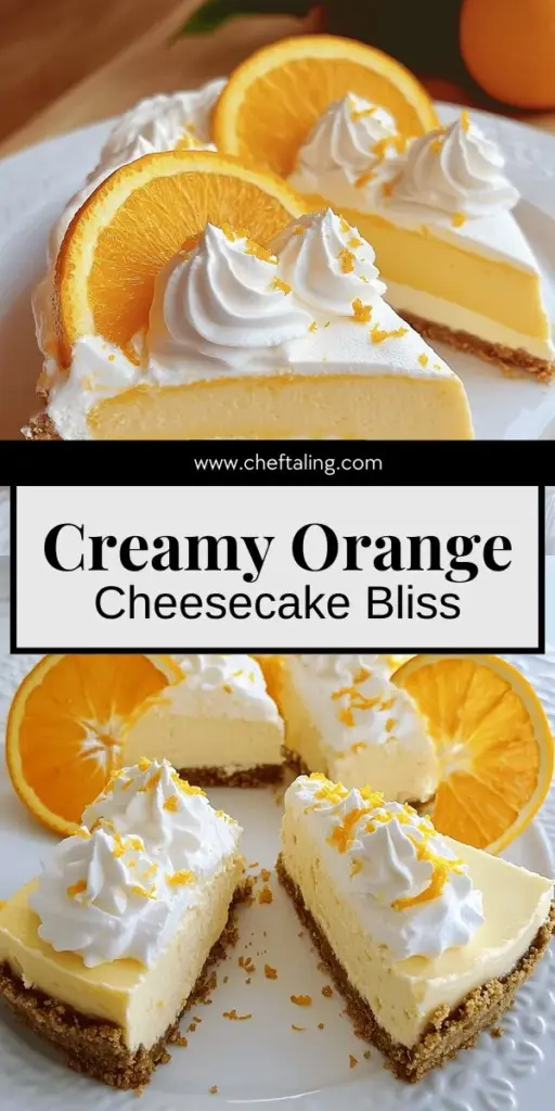 Indulge in a refreshing treat with this No Bake Orange Creamsicle Cheesecake Delight Recipe! Perfect for warm days, this easy dessert combines a creamy orange filling with a buttery crust, all without the need for baking. Surprise your friends and family with this nostalgic dish that’s quick to prepare and full of zesty flavor. Don’t wait – click through to explore the full recipe and start creating your own cheesecake masterpiece!