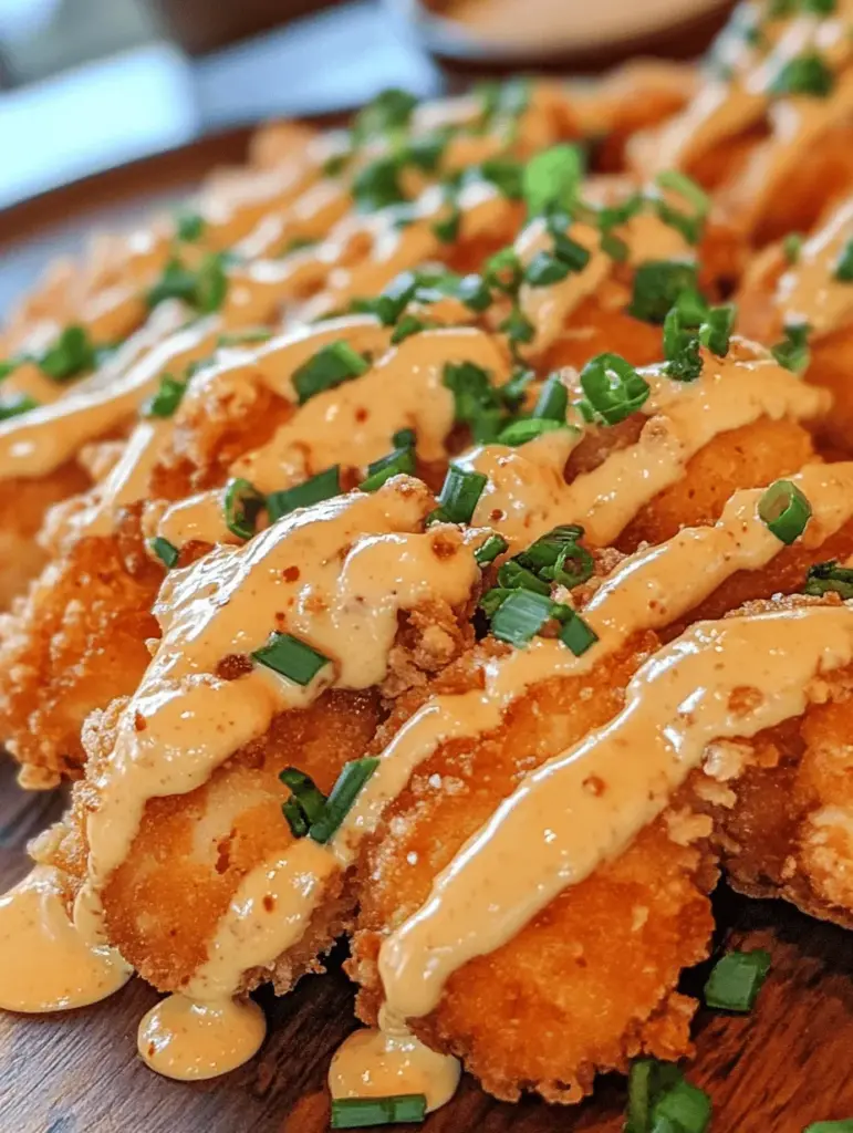 Discover the irresistible Crispy Bang Bang Chicken Delight, perfect for your next meal! This dish combines juicy chicken with a tantalizing blend of spices and a crispy coating for an explosion of flavors in every bite. Whether you're hosting a dinner party or looking for a weeknight treat, this recipe is sure to impress. Dive into a flavorful journey that will have everyone craving more. Try it today and elevate your cooking game!